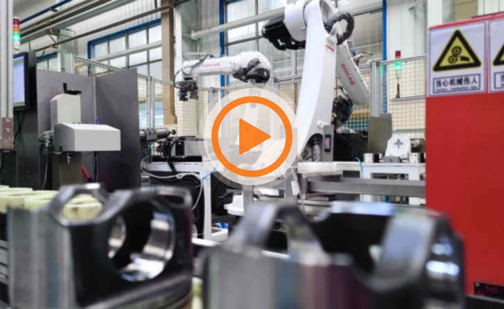 6-Axis Robot in Piston Grinding Production Line